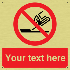 Custom prohibition Do not use for face grinding